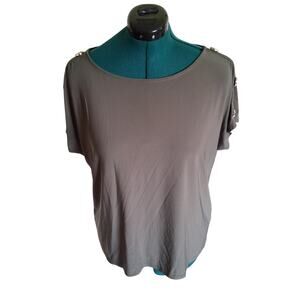 AUW Olive Green Blouse Size L